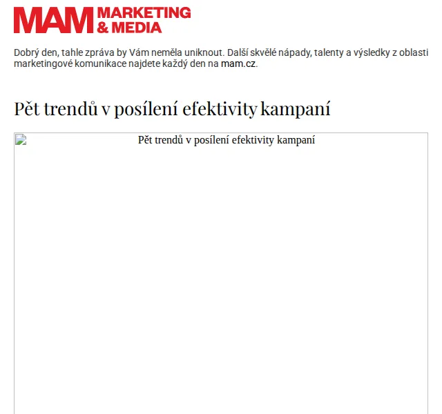 Marketing & Media: 5 trendů pro efektivitu kampaní – červenec 2026 | Nuslet.cz