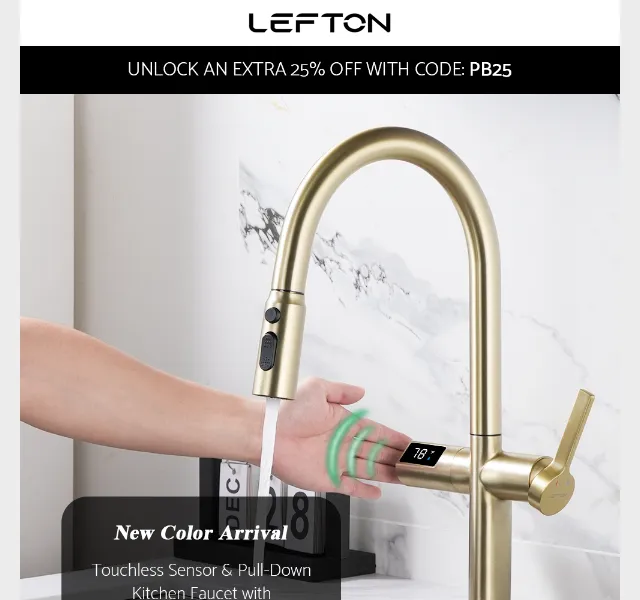 Lefton Sanitary: nové barvy kuchyňských baterií – červenec 2026 | Nuslet.cz
