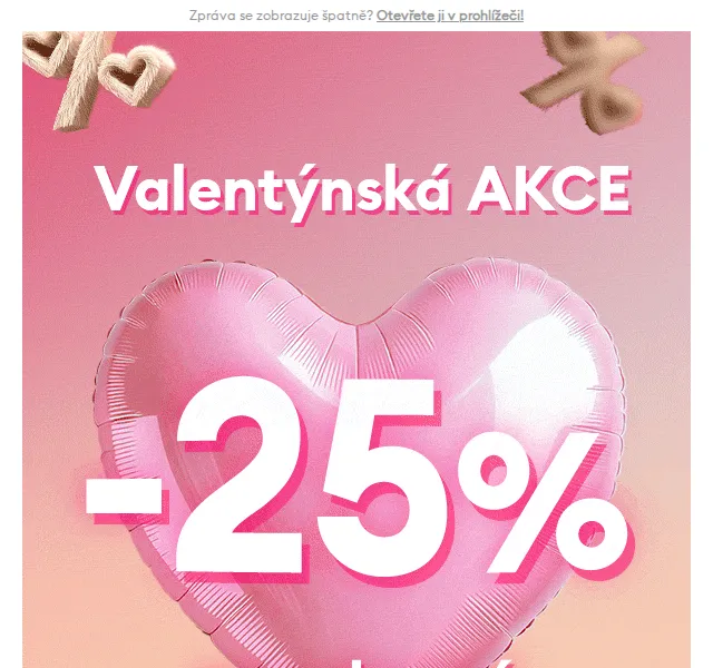 Sinsay: -25% na celý sortiment – Valentýnská akce – červen 2026 | Nuslet.cz