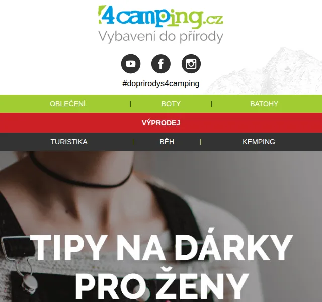 4camping.cz: Dárky pro ženy k Vánocům – červen 2026 | Nuslet.cz