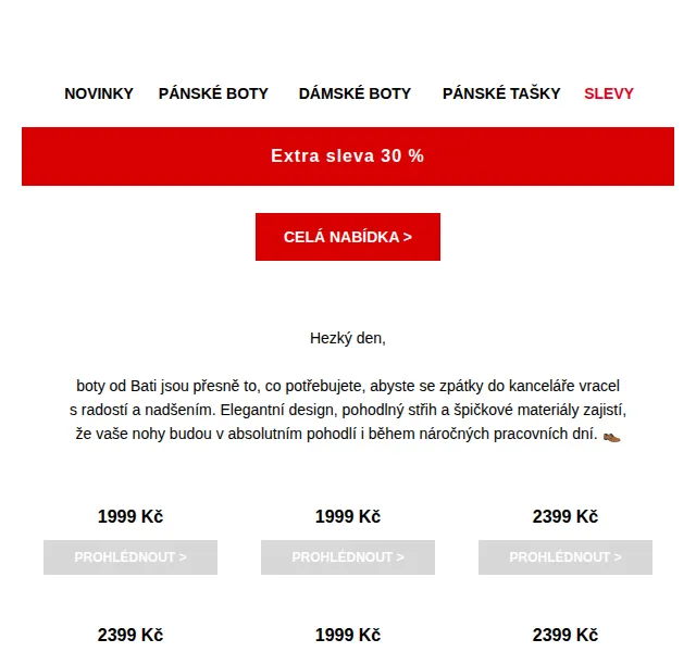 Baťa: Sleva 30 % na polobotky – červen 2026 | Nuslet.cz