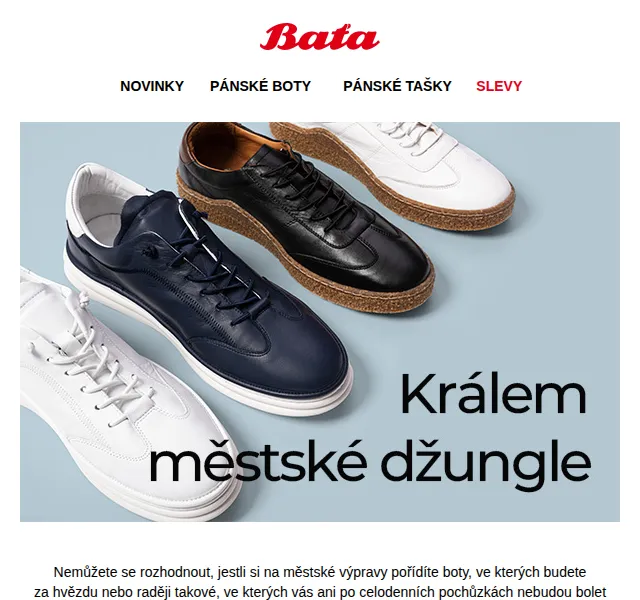 Baťa: Králem městské džungle v teniskách – červen 2026 | Nuslet.cz