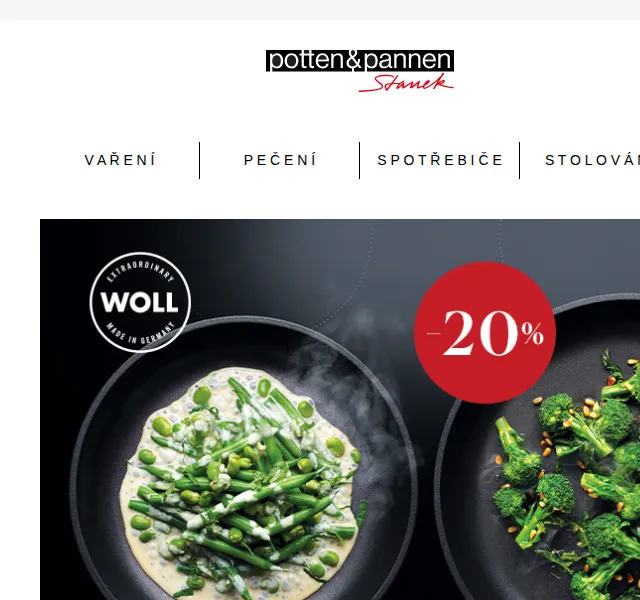 Potten & Pannen: Woll Nowo Titanium se slevou až 20 % – červenec 2026 | Nuslet.cz