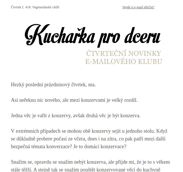 Florentýna - Kuchařka pro dceru: Sleva na kuchařky do konce srpna – srpen 2022 | Nuslet.cz