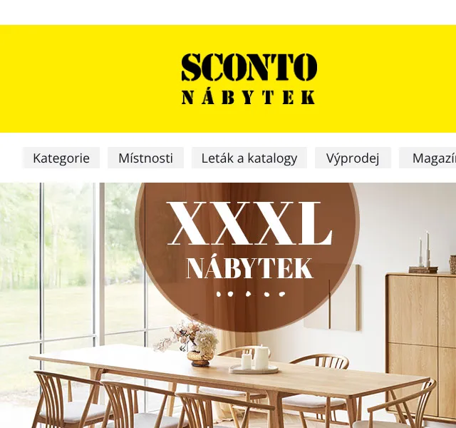 Sconto: XXXL nábytek – červenec 2026 | Nuslet.cz