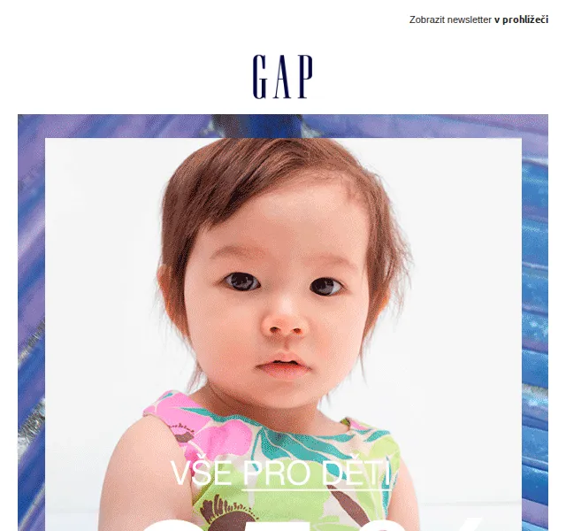 GAPstore.cz: -25 % na dětské oblečení – červen 2026 | Nuslet.cz