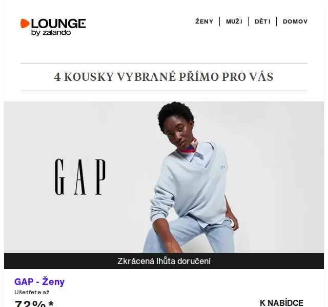 Lounge by Zalando: GAP, Mustang a Ellesse se slevou až 75 % – červen 2026 | Nuslet.cz