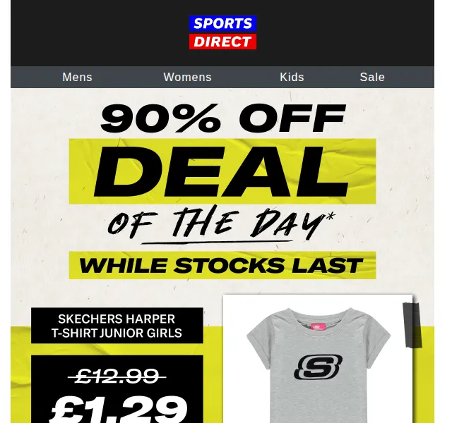 Sportsdirect.com: Dětská trička za 1,29 £ – červen 2026 | Nuslet.cz