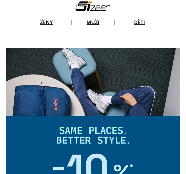 Sizeer: 10 % sleva na oblečení a boty – srpen 2026