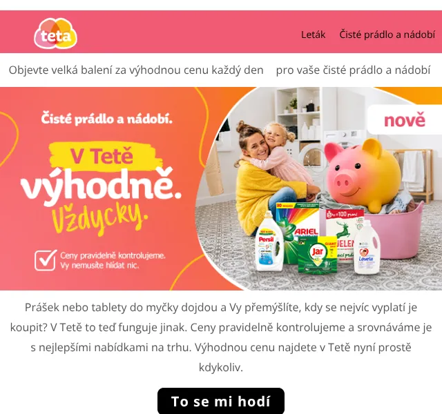 Teta drogerie: Velká balení čisticích prostředků | Červenec 2026