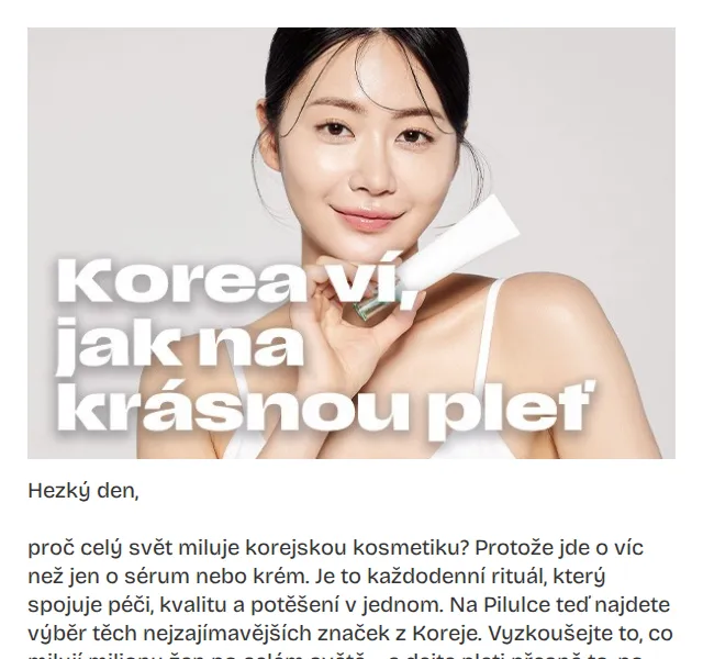 Pilulka.cz: Korejská kosmetika se slevou až 52 % – červen 2026 | Nuslet.cz