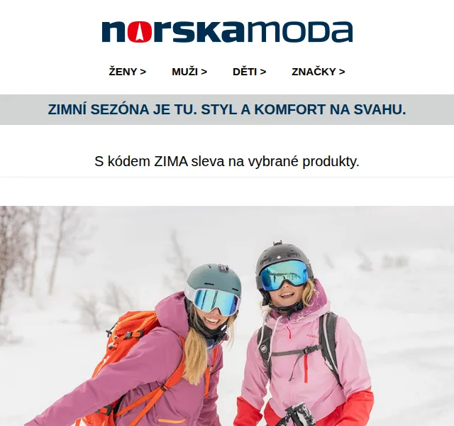 Norskamoda.cz: Sleva až 26 % na zimní kolekci – červen 2026 | Nuslet.cz