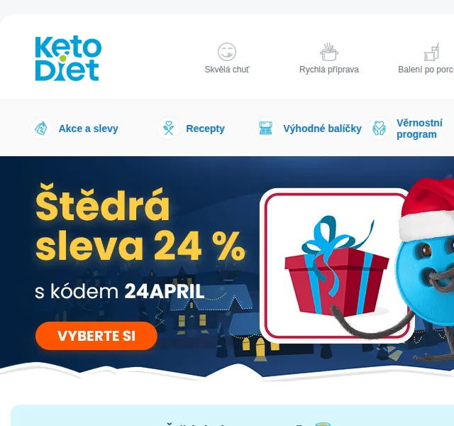 KetoDiet: 24% sleva na proteiny a keto produkty – červen 2026 | Nuslet.cz