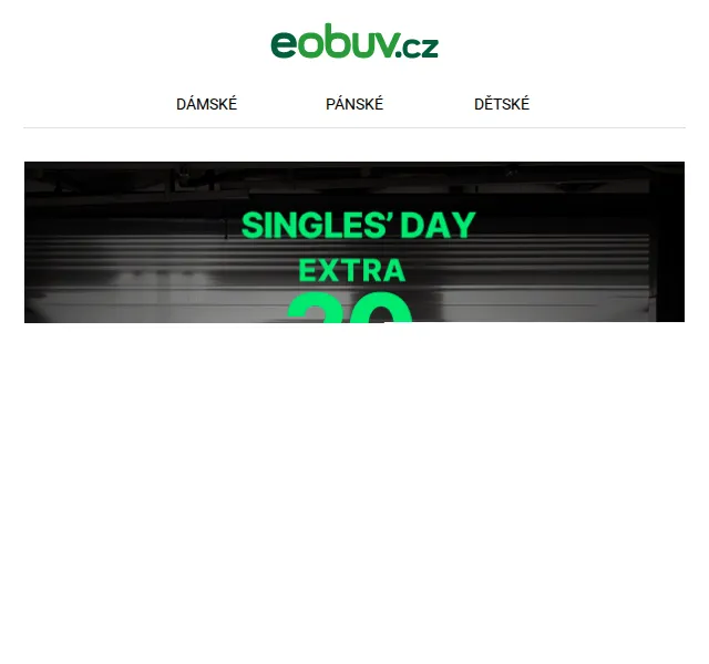 eobuv.cz: Extra sleva 20 % na vše – Singles Day – červen 2026 | Nuslet.cz