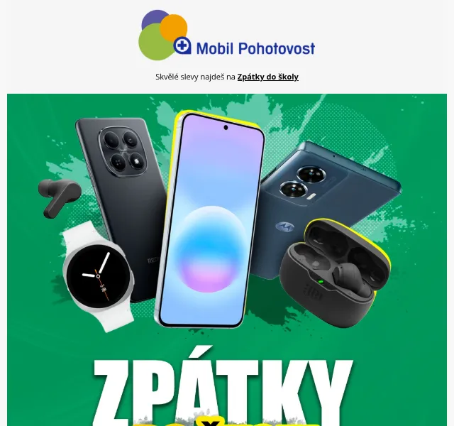 Mobil Pohotovost: slevy až 32 % na telefony – srpen 2026
