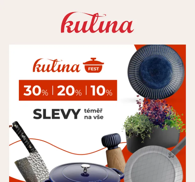 KULINA.cz: KULINAFEST slevy až -30 % – červen 2026 | Nuslet.cz