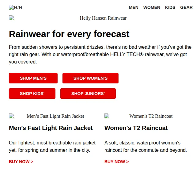 Helly Hansen: Rainwear pro každé počasí – červen 2026 | Nuslet.cz
