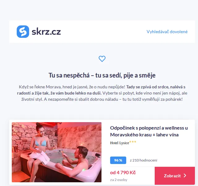 Vánoce na Skrz: Pobyty na Moravě s degustací vína – červen 2026 | Nuslet.cz