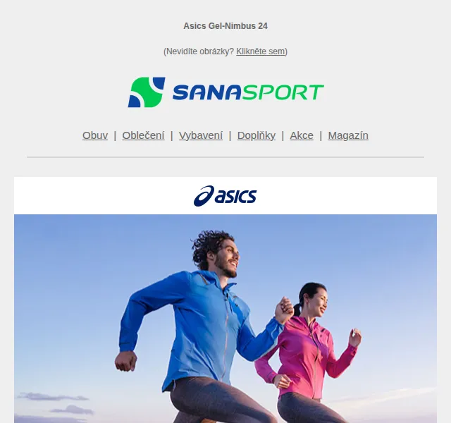 Sanasport: Asics Gel-Nimbus 24 – červen 2026 | Nuslet.cz