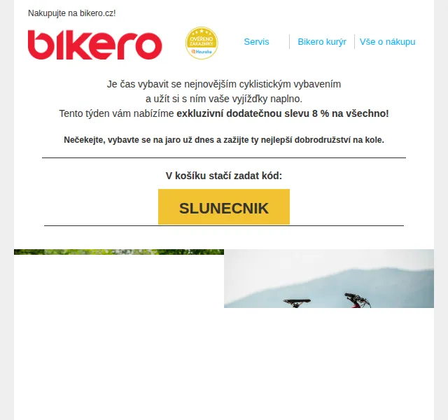 czbikero: Sleva 8 % na všechno – červenec 2026 | Nuslet.cz