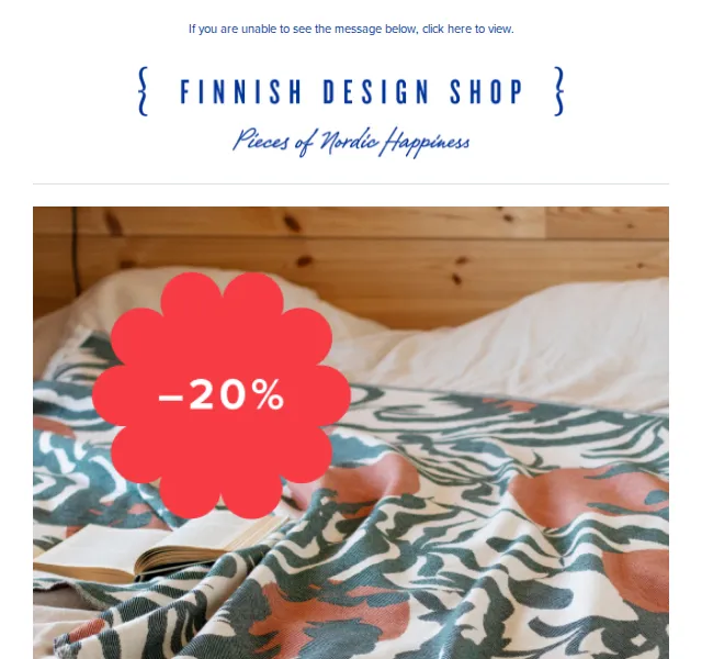 Finnish Design Shop: 20% sleva na Lapuan Kankurit deky – červen 2026 | Nuslet.cz