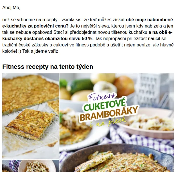BAJOLA ✌ Fit bez diet: Sleva 50 % na e-kuchařky – červen 2026 | Nuslet.cz