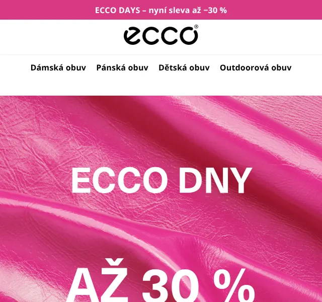 ECCO: sleva až 30 % na boty – duben 2026 | Nuslet.cz