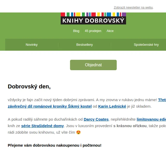 KnihyDobrovsky.cz: Šikmý kostel 3 skladem – červen 2026 | Nuslet.cz