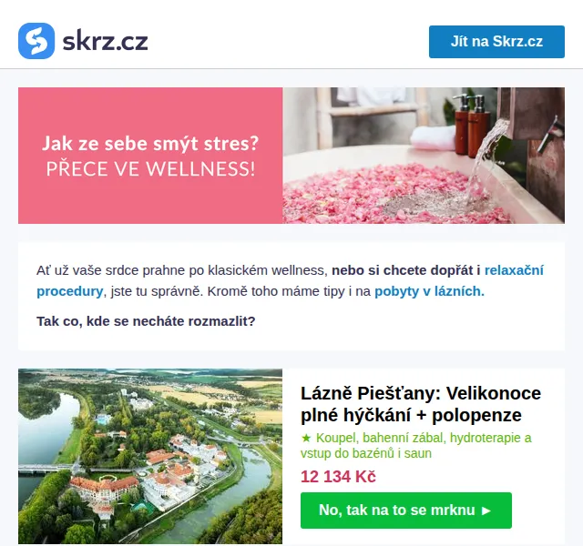 Skrz: wellness pobyty s masáží od 2 790 Kč – červen 2026 | Nuslet.cz