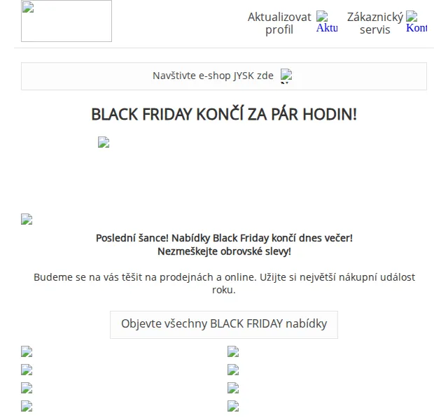 JYSK: Black Friday slevy až 70 % – červen 2026 | Nuslet.cz