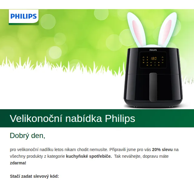 Philips: 20% sleva na kuchyňské spotřebiče – červen 2026 | Nuslet.cz