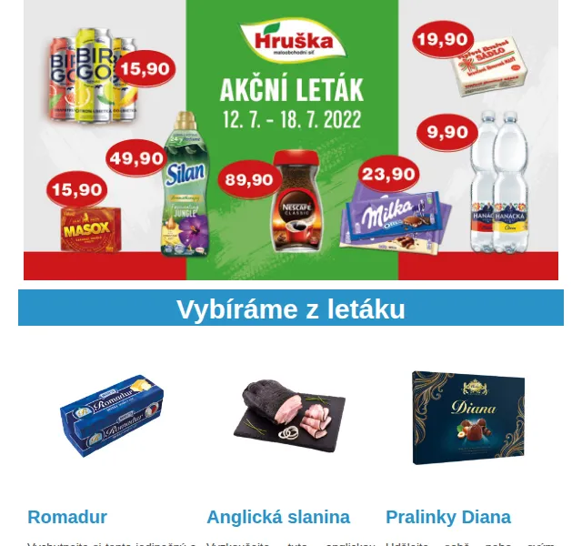 Váš HRUŠKA tým: leták s Heinekenem 19,90 Kč – červen 2026 | Nuslet.cz