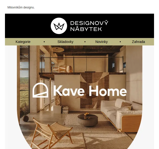 Designový Nábytek: Doprava zdarma Kave Home – červenec 2026 | Nuslet.cz