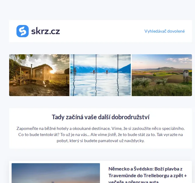 Vánoce na Skrz: Dětenice s hostinou, plavba do Švédska i glamping – červen 2026 | Nuslet.cz