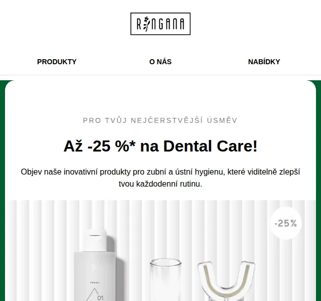 RINGANA: manadental starter kit -25 % – červen 2026 | Nuslet.cz
