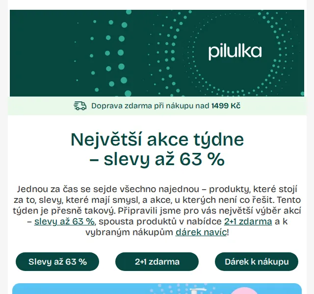 Pilulka.cz: Slevy až 63 % – Duben 2026 | Nuslet.cz