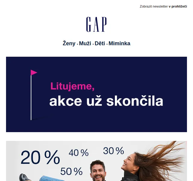 GAPstore.cz: Silvestrovská sleva 15 % – červen 2026 | Nuslet.cz