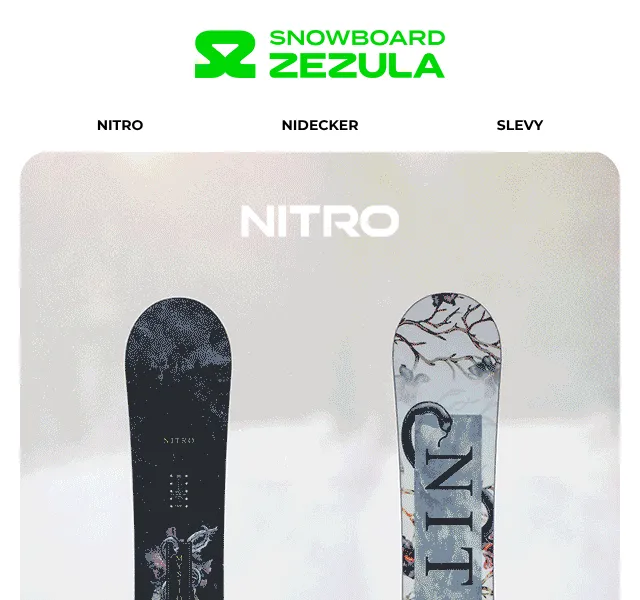 Snowboard Zezula: Nitro a Nidecker – září 2026