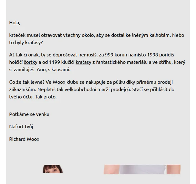 Richard Woox : Šortky a kraťasy od 999 Kč – červen 2026 | Nuslet.cz