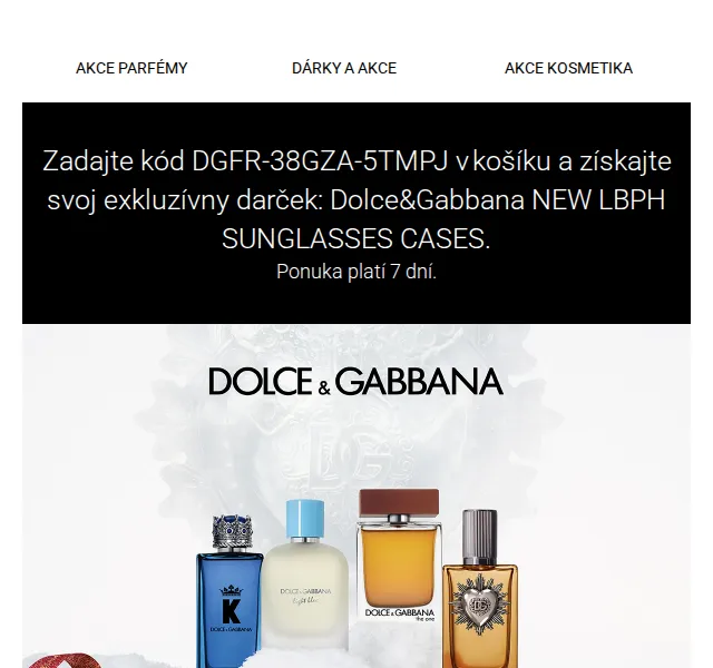 Notino: Dolce&Gabbana kolekce a parfémy – červen 2026 | Nuslet.cz