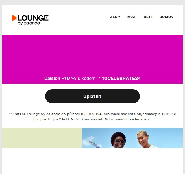 Lounge by Zalando: Guess, WAL G až 75% – červen 2026 | Nuslet.cz