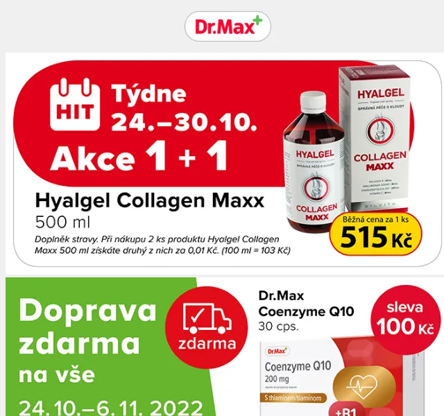 Dr.Max: Akce na doplňky stravy – červen 2026 | Nuslet.cz