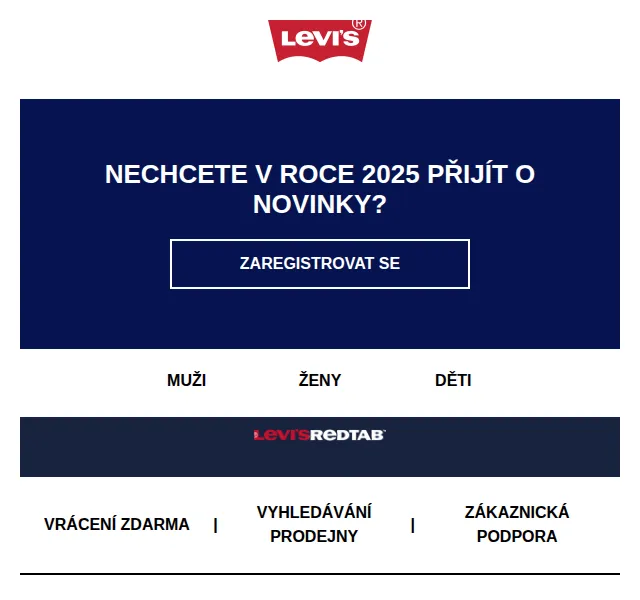 Levi's®: Registrace k Red Tab™ – červen 2026 | Nuslet.cz