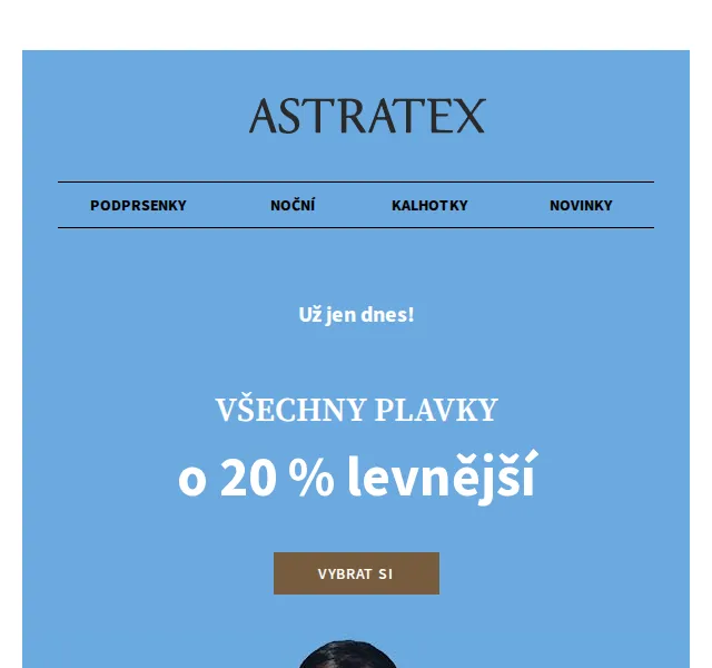 Astratex.cz: Všechny plavky -20 % a podprsenky až -35 % – červen 2026 | Nuslet.cz