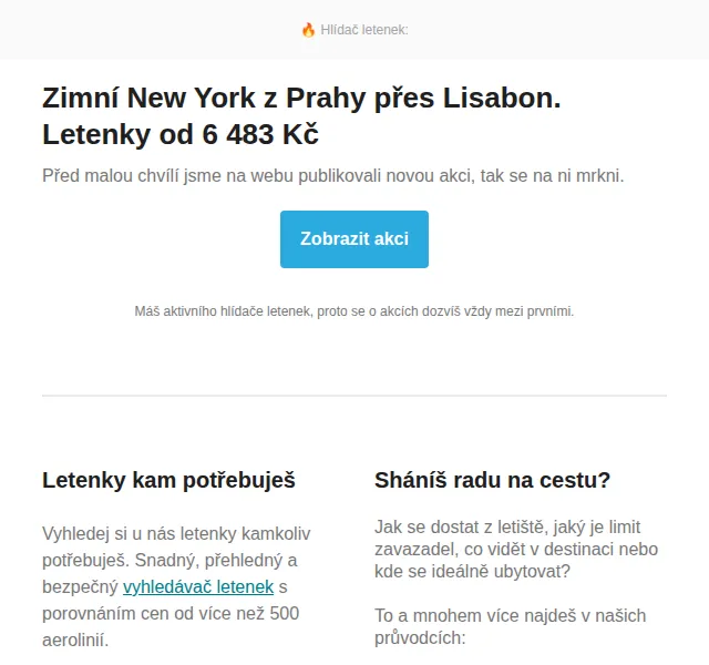 Cestujlevne.com: New York za 6 483 Kč z Prahy v zimě – červen 2026 | Nuslet.cz