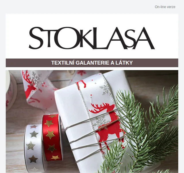 Stoklasa: akce na vánoční stuhy a dekorace – červen 2026 | Nuslet.cz
