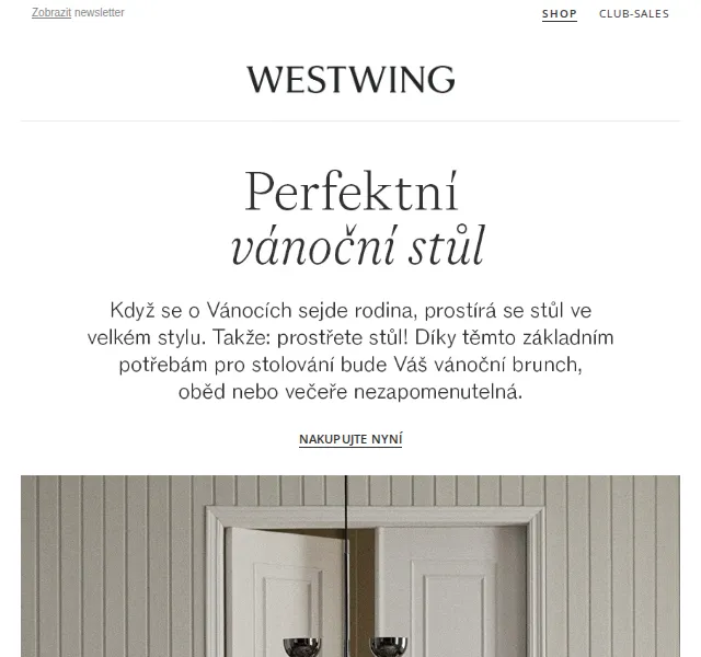 WestwingNow: Vánoční stůl – červenec 2026 | Nuslet.cz