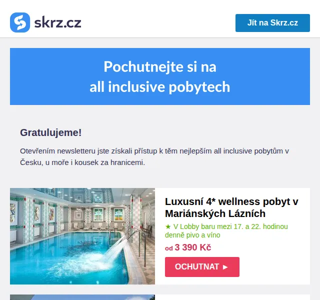 Skrz: All inclusive pobyty od 1 761 Kč – červen 2026 | Nuslet.cz