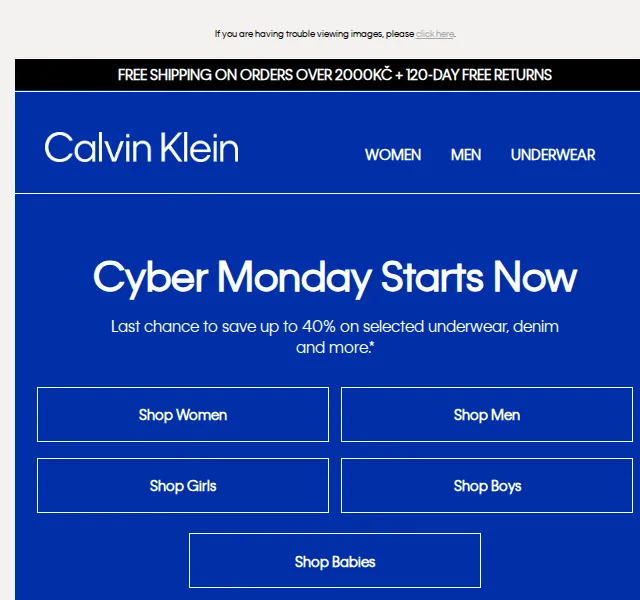 Calvin Klein: Až 40 % sleva na vybrané zboží – červen 2026 | Nuslet.cz