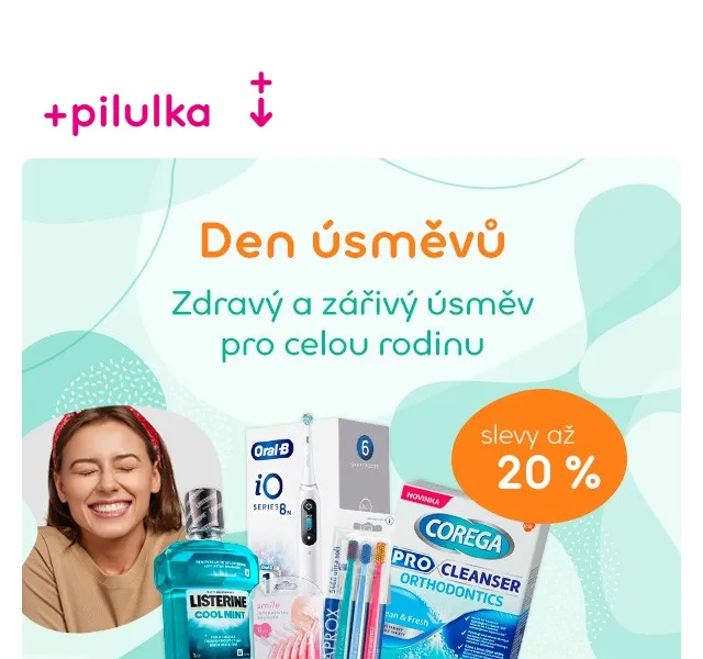 Pilulka.cz: Slevy až 20 % na zubní pasty Elmex, Meridol – červen 2026 | Nuslet.cz